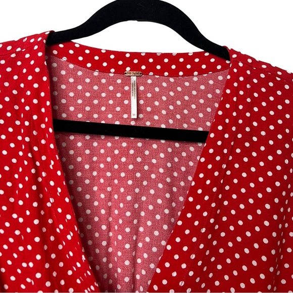 Free People Love Street Top in Red Size M - Picture 6 of 6